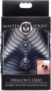 Master Series Dragons Orbs Nubbed Silicone Magnetic Nipple Ball Nipple and Clit Clamps
